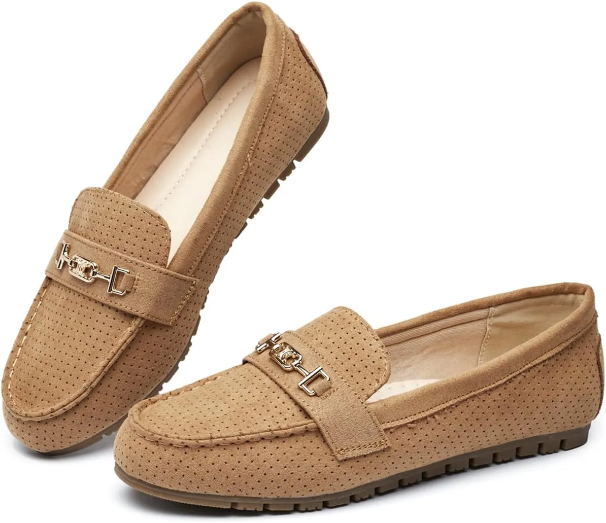 DeYashopin Women's Loafer Shoes Leisure Slip On Work Shoes Comfort Walking Flats