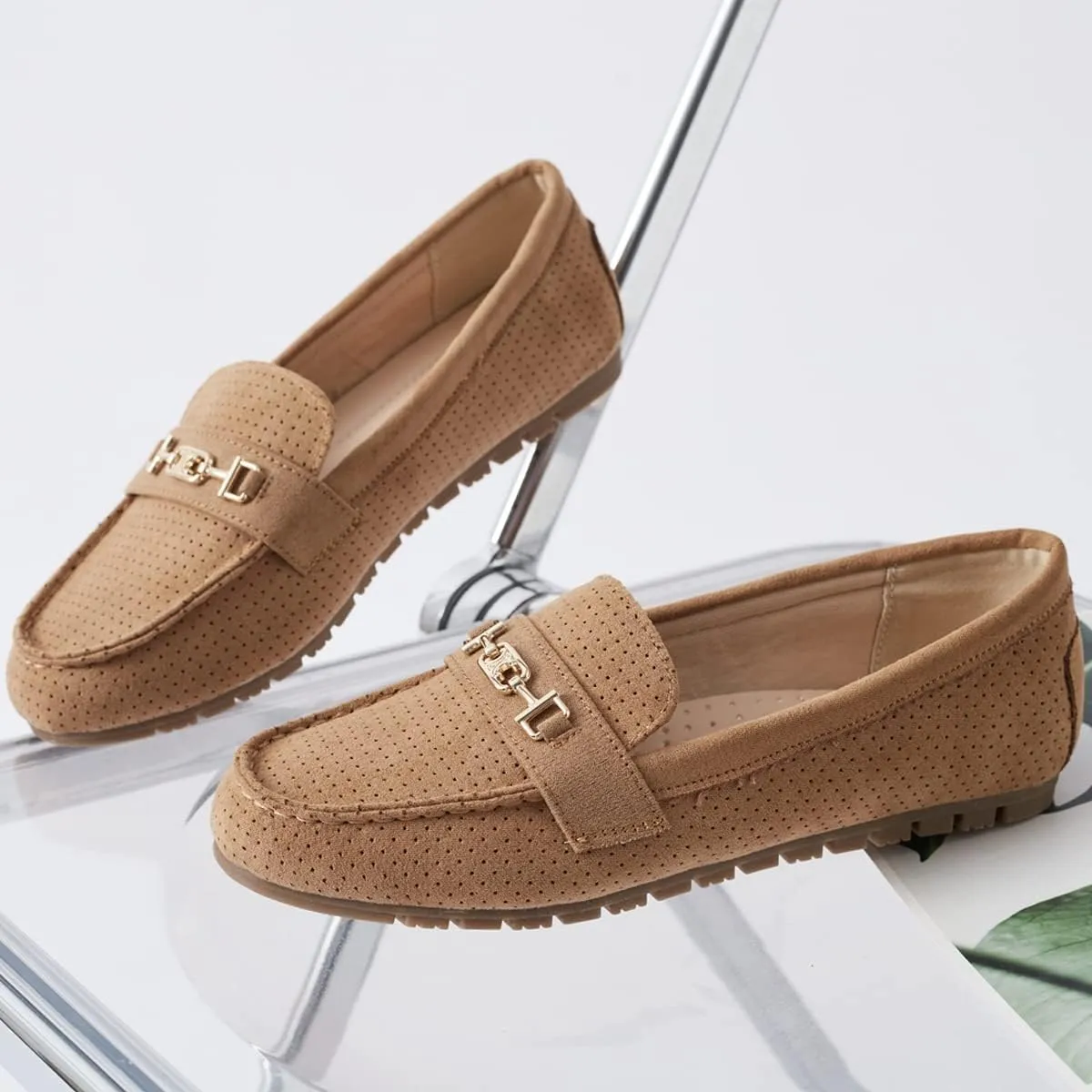 DeYashopin Women's Loafer Shoes Leisure Slip On Work Shoes Comfort Walking Flats