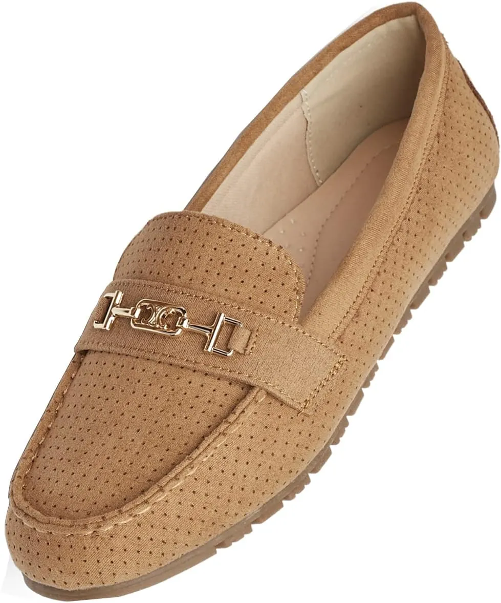 DeYashopin Women's Loafer Shoes Leisure Slip On Work Shoes Comfort Walking Flats