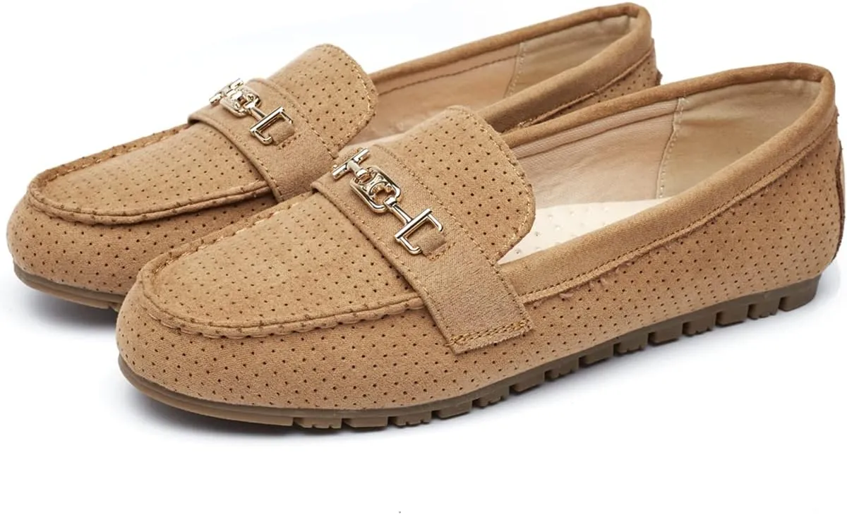 DeYashopin Women's Loafer Shoes Leisure Slip On Work Shoes Comfort Walking Flats