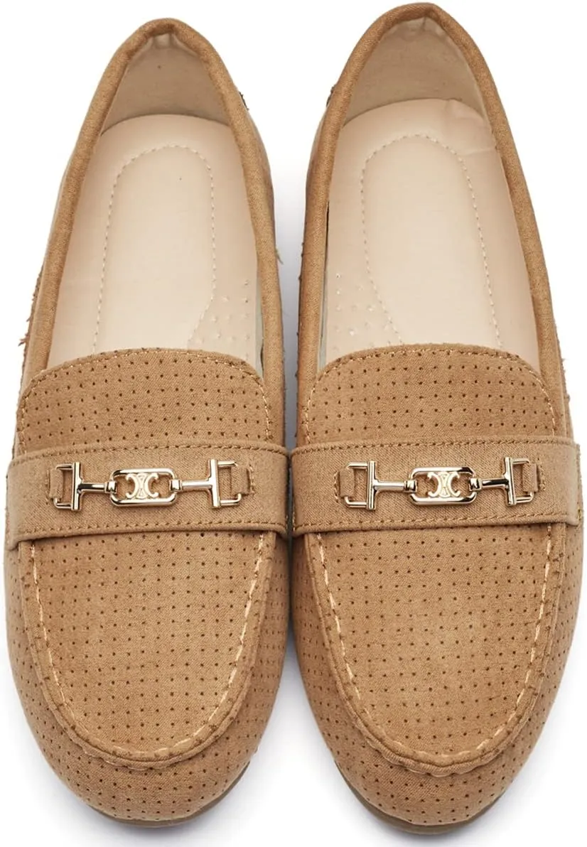 DeYashopin Women's Loafer Shoes Leisure Slip On Work Shoes Comfort Walking Flats