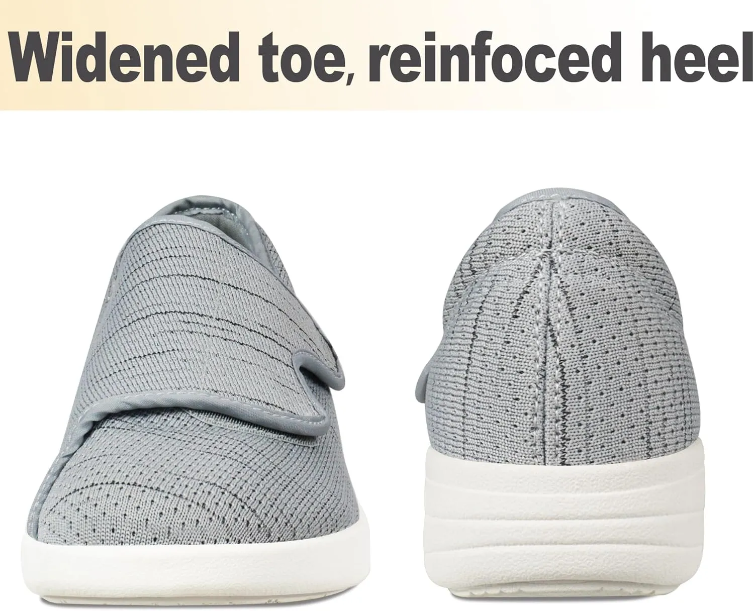 Diabetic Shoes for Women Extra Wide Walking Shoes Slip-On Orthopedic Shoes