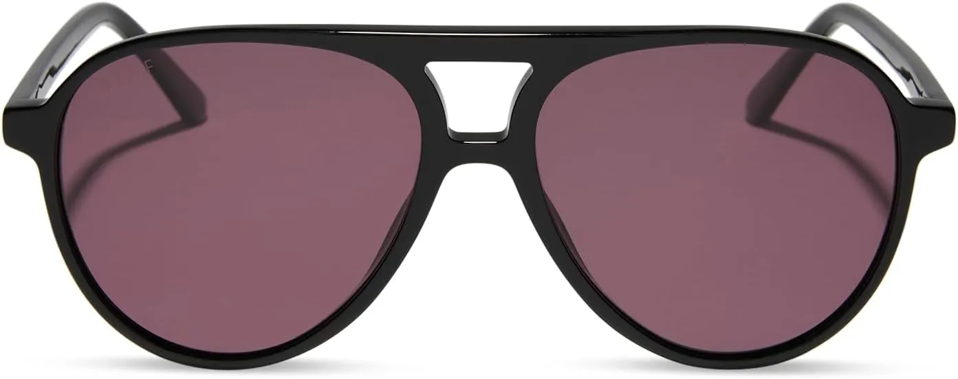 DIFF Tosca II Oversized Aviator Sunglasses for Women and Men UV400 Polarized Protection