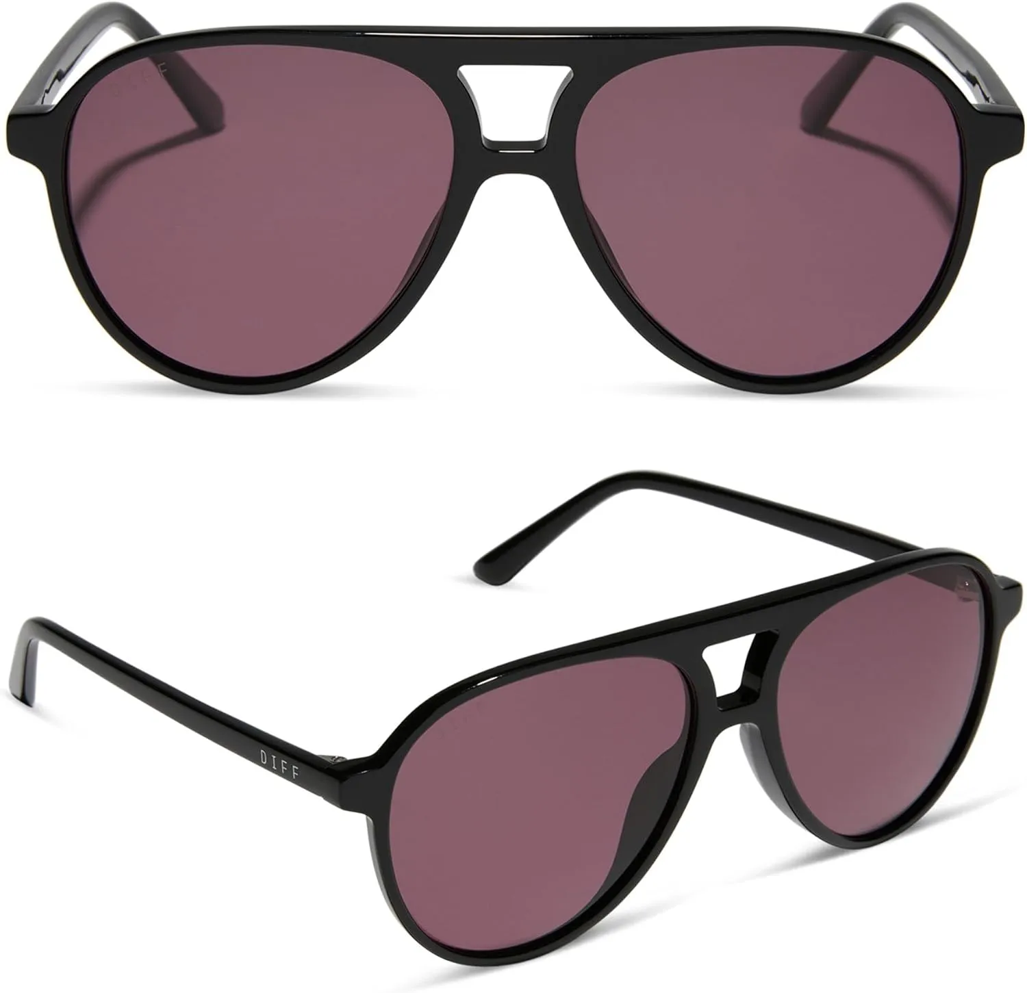 DIFF Tosca II Oversized Aviator Sunglasses for Women and Men UV400 Polarized Protection