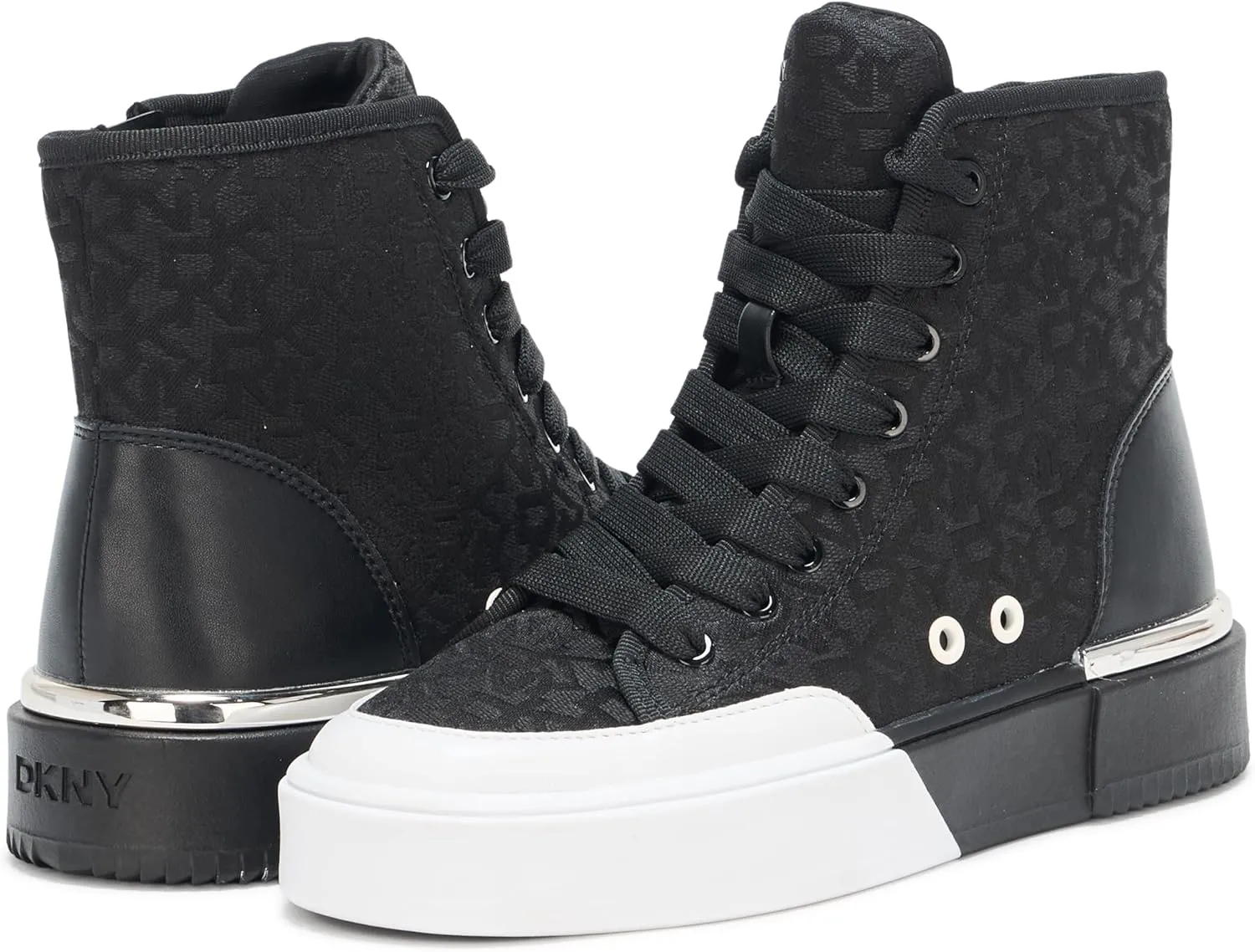 DKNY Women's Bitsy Logo High Top Sneaker