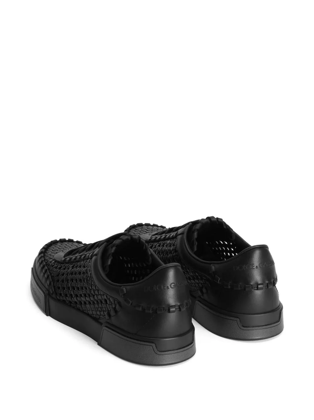 Dolce & Gabbana Portofino Yacht Black Suede Sneakers