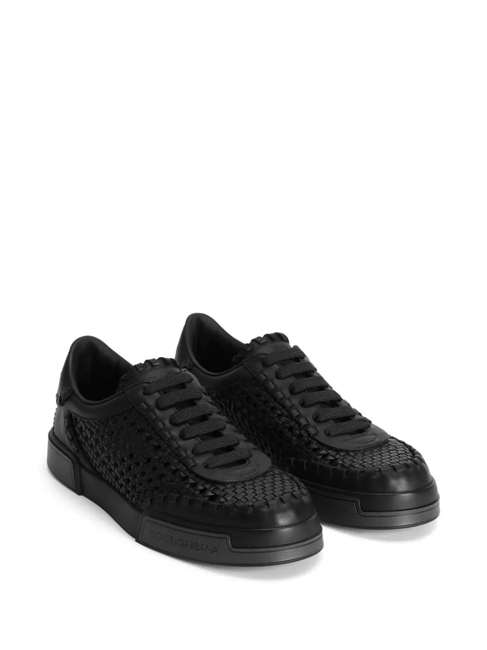Dolce & Gabbana Portofino Yacht Black Suede Sneakers