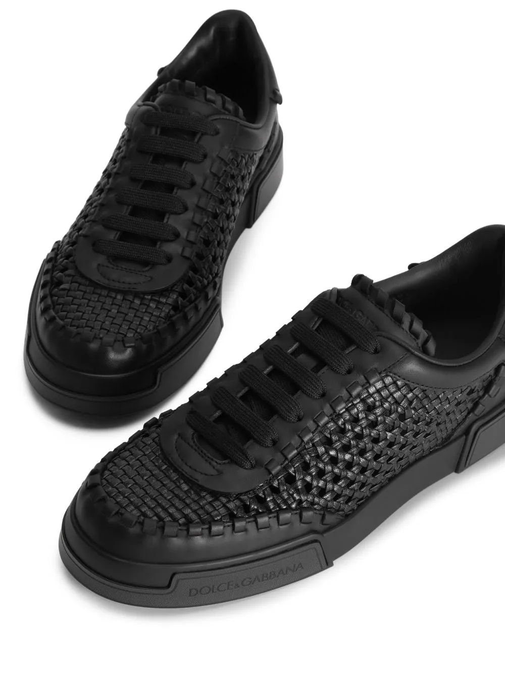 Dolce & Gabbana Portofino Yacht Black Suede Sneakers