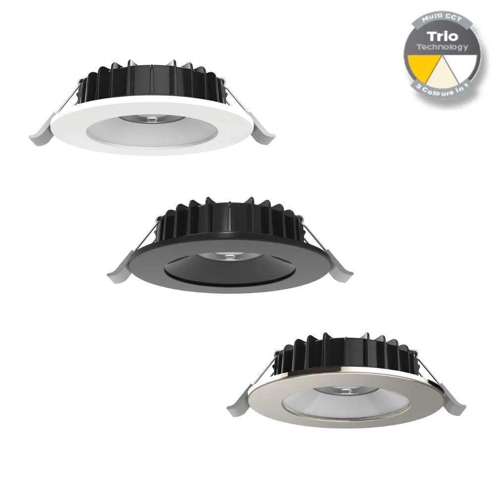 Domus SWAP-8-SLEEK - 8W LED Tri-Colour Dimmable Flat Sleek Trim LED Downlight