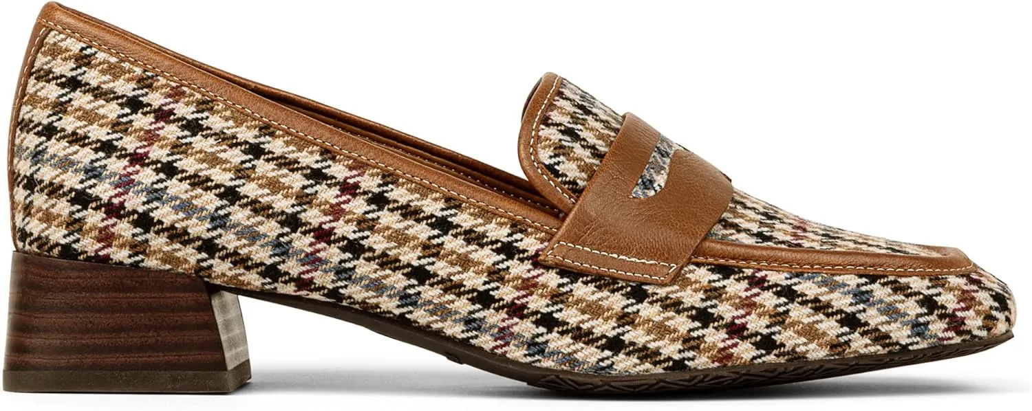 Donald Pliner Women’s Tristina Penny Loafer Heel – 1.3” Block Heel Shoes for Comfort, Slip On Women’s Heels