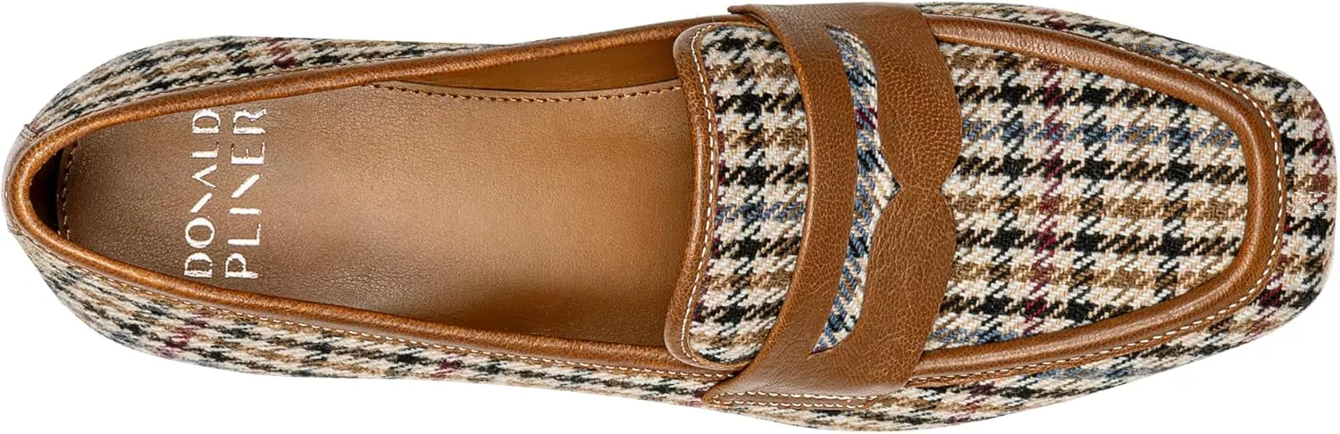Donald Pliner Women’s Tristina Penny Loafer Heel – 1.3” Block Heel Shoes for Comfort, Slip On Women’s Heels