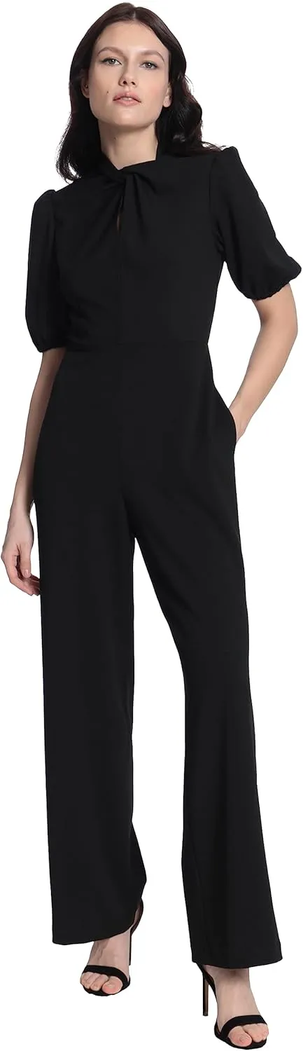 Donna Morgan womens Sleek Style Jumpsuit Office Workwear Event Guest of