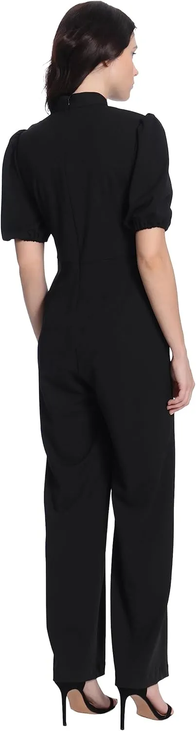 Donna Morgan womens Sleek Style Jumpsuit Office Workwear Event Guest of