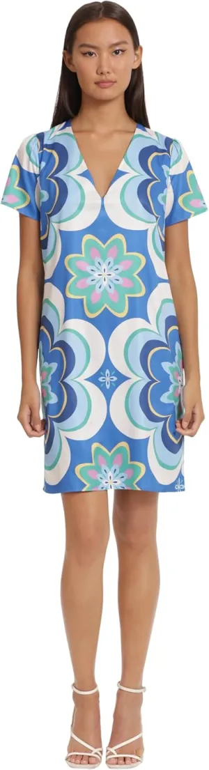 Donna Morgan Women's Sleek V-Neck Shift Dress