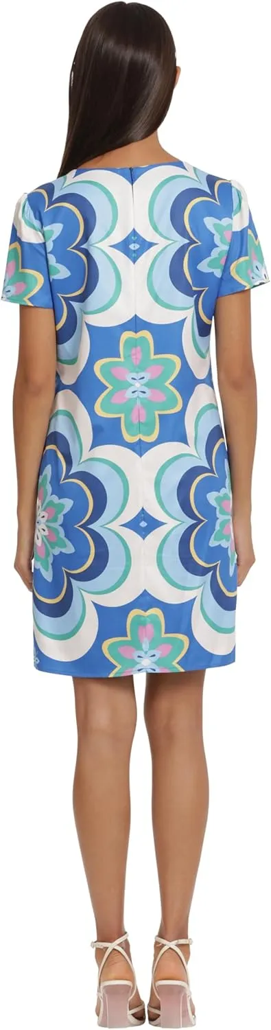 Donna Morgan Women's Sleek V-Neck Shift Dress
