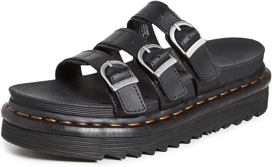 Dr. Martens Women's Blaire Slide Sandal, Black Hydro, 8