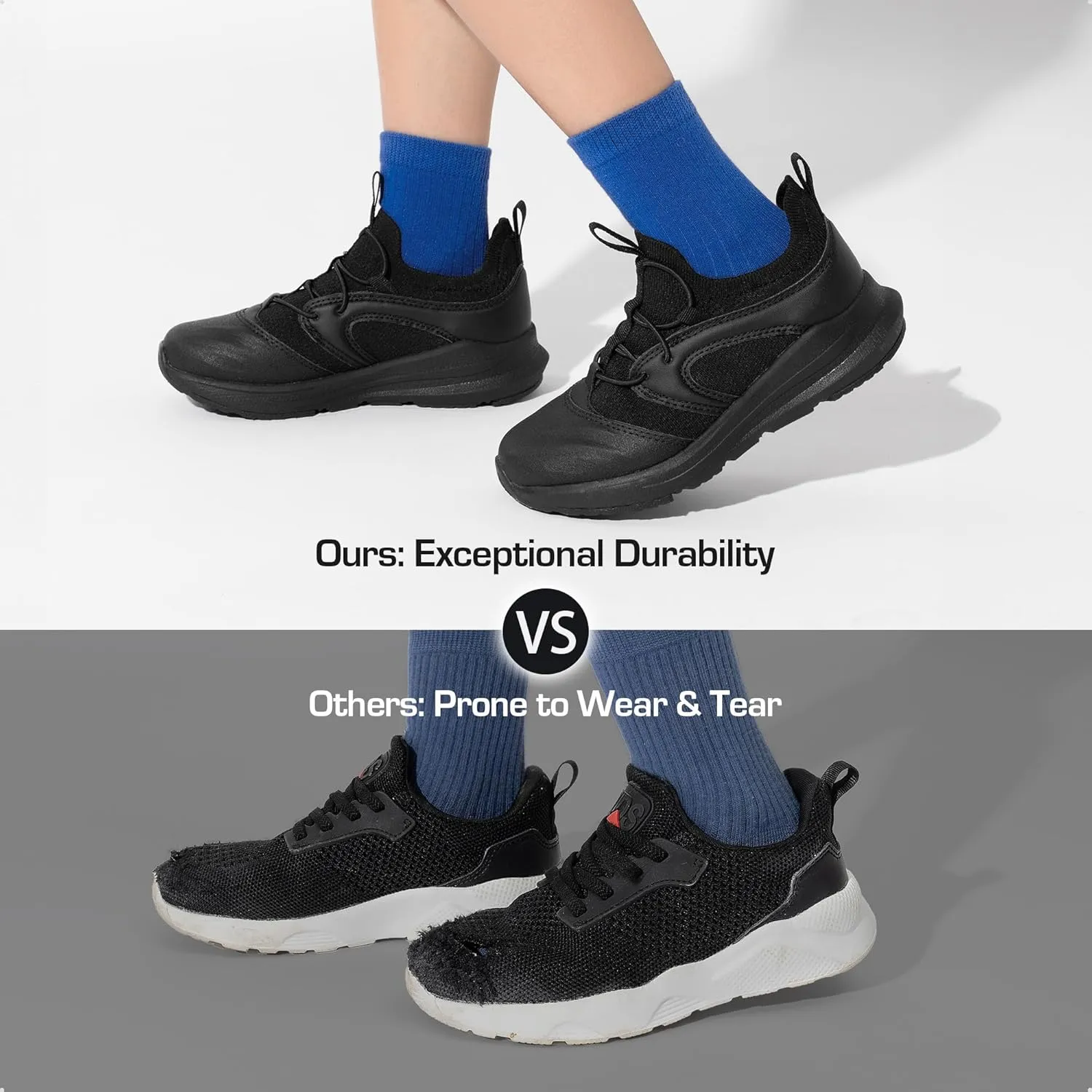 DREAM PAIRS Boys Girls Shoes Kids Tennis Athletic Running Walking Lightweight Slip on Sneakers Durastep Series for Little/Big Kid