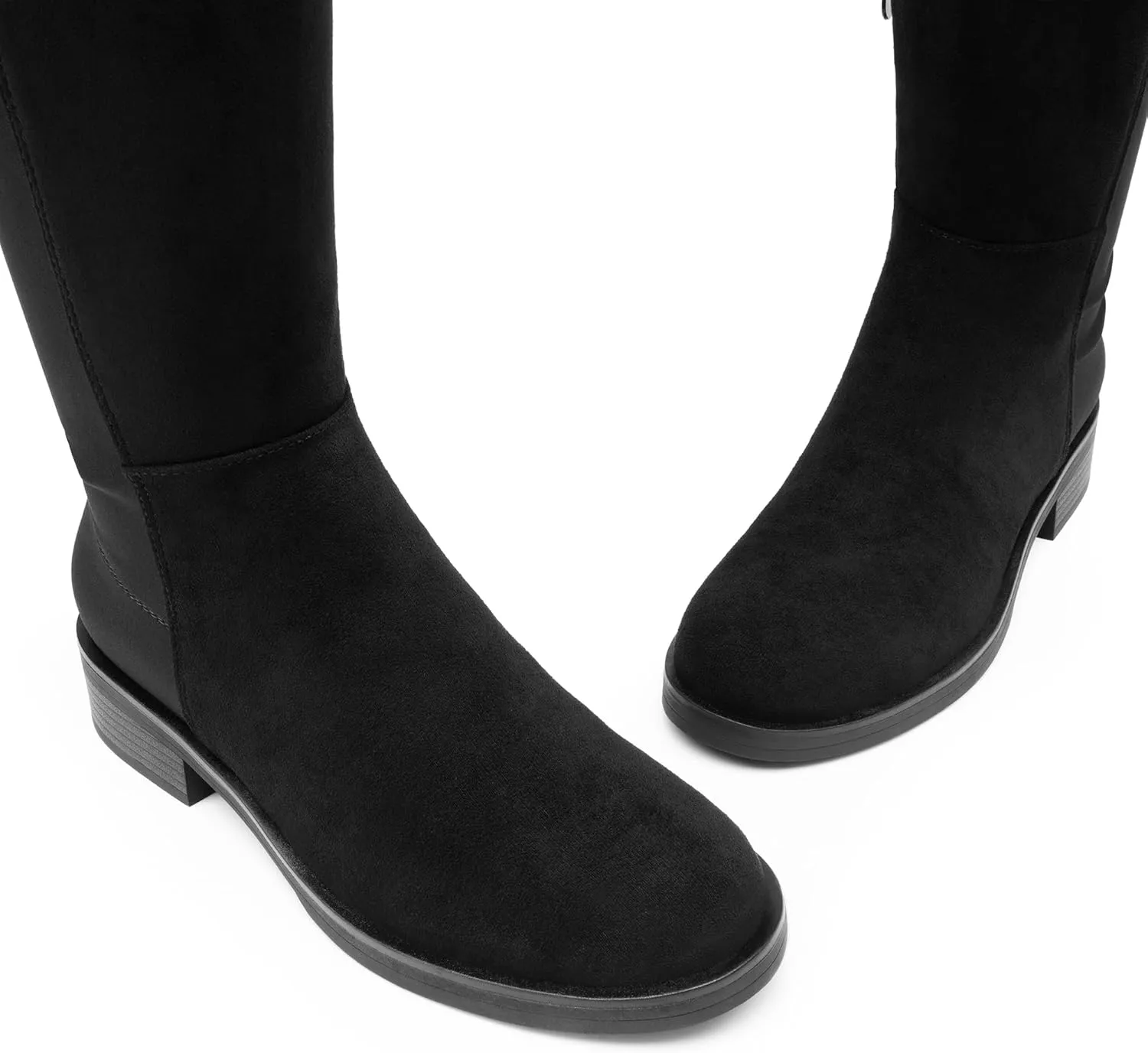DREAM PAIRS Women's Knee High Boots, Comfortable Thigh High Daily Low Flat Heel Boots, SDOB2409W
