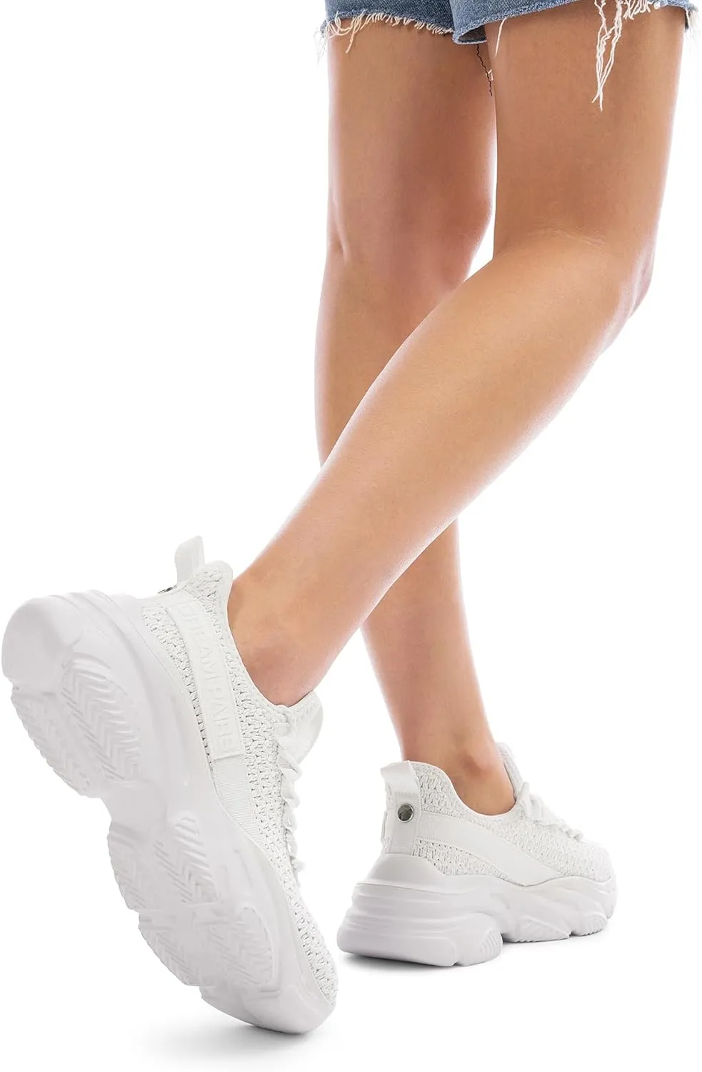 DREAM PAIRS Women's Platform Chunky Fashion Sneakers Slip on Walking Stylish Lightweight Classic Casual Sneaker