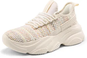 DREAM PAIRS Women's Platform Chunky Fashion Sneakers Slip on Walking Stylish Lightweight Classic Casual Sneaker