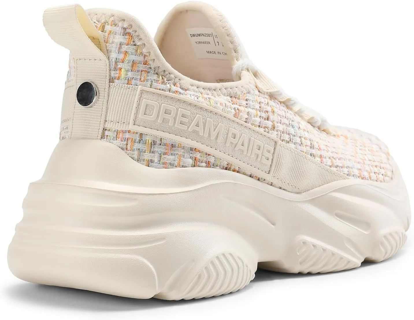 DREAM PAIRS Women's Platform Chunky Fashion Sneakers Slip on Walking Stylish Lightweight Classic Casual Sneaker