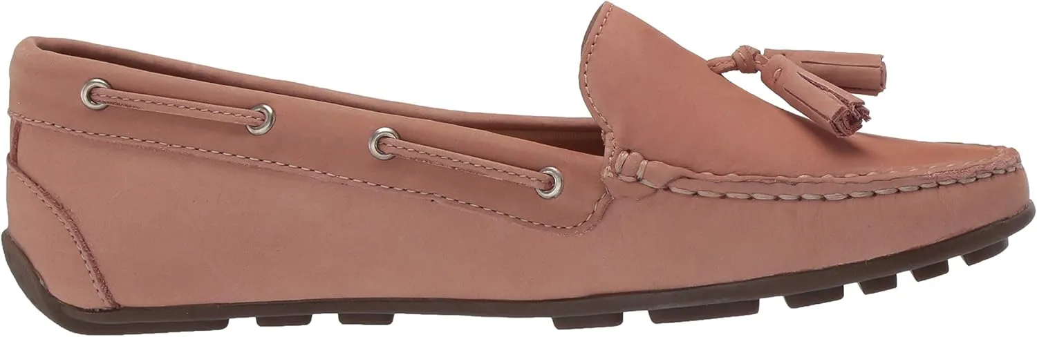 Driver Club USA Women's Leather Made in Brazil Tassle Driving Loafer