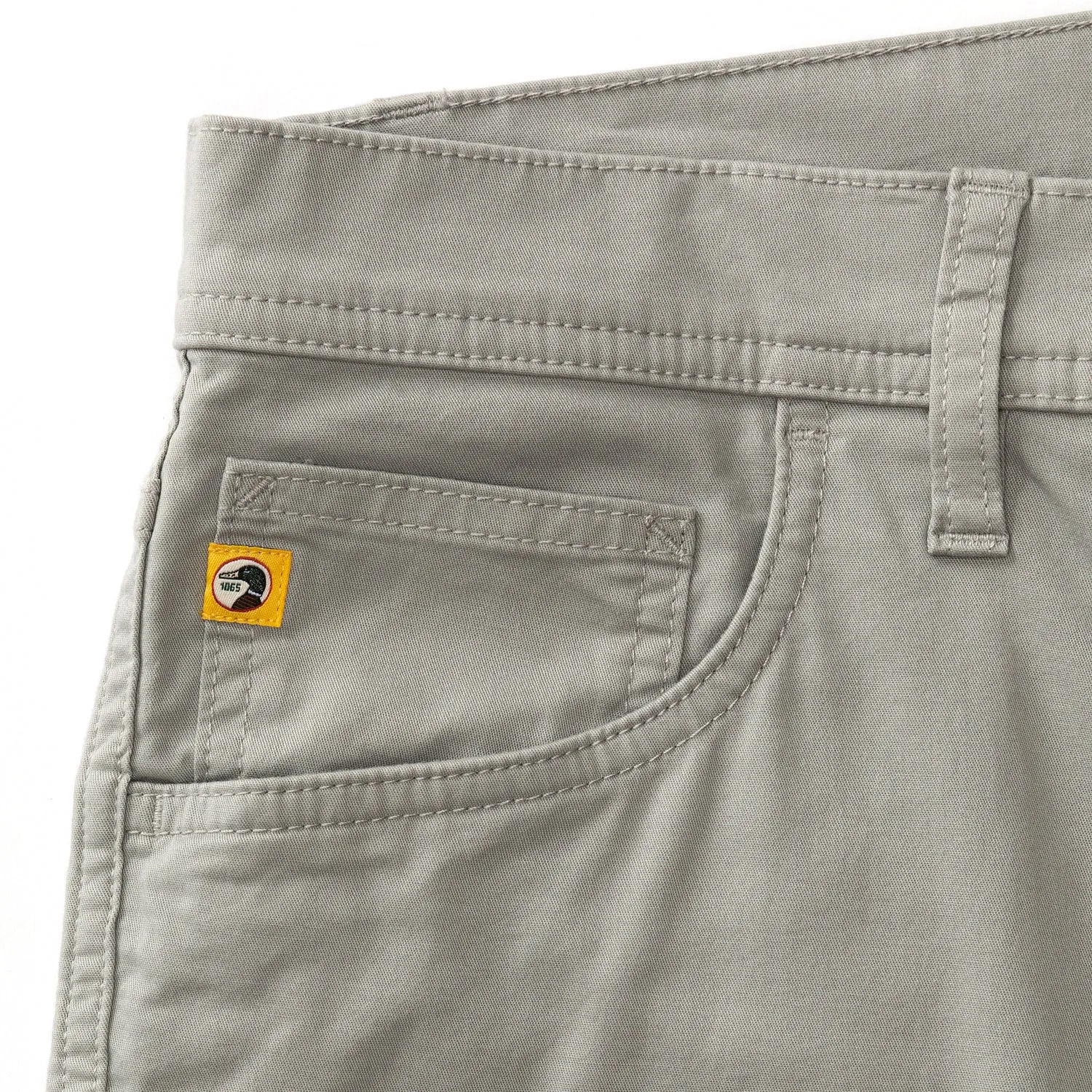 Duck Head Shoreline Five-Pocket: Limestone Grey