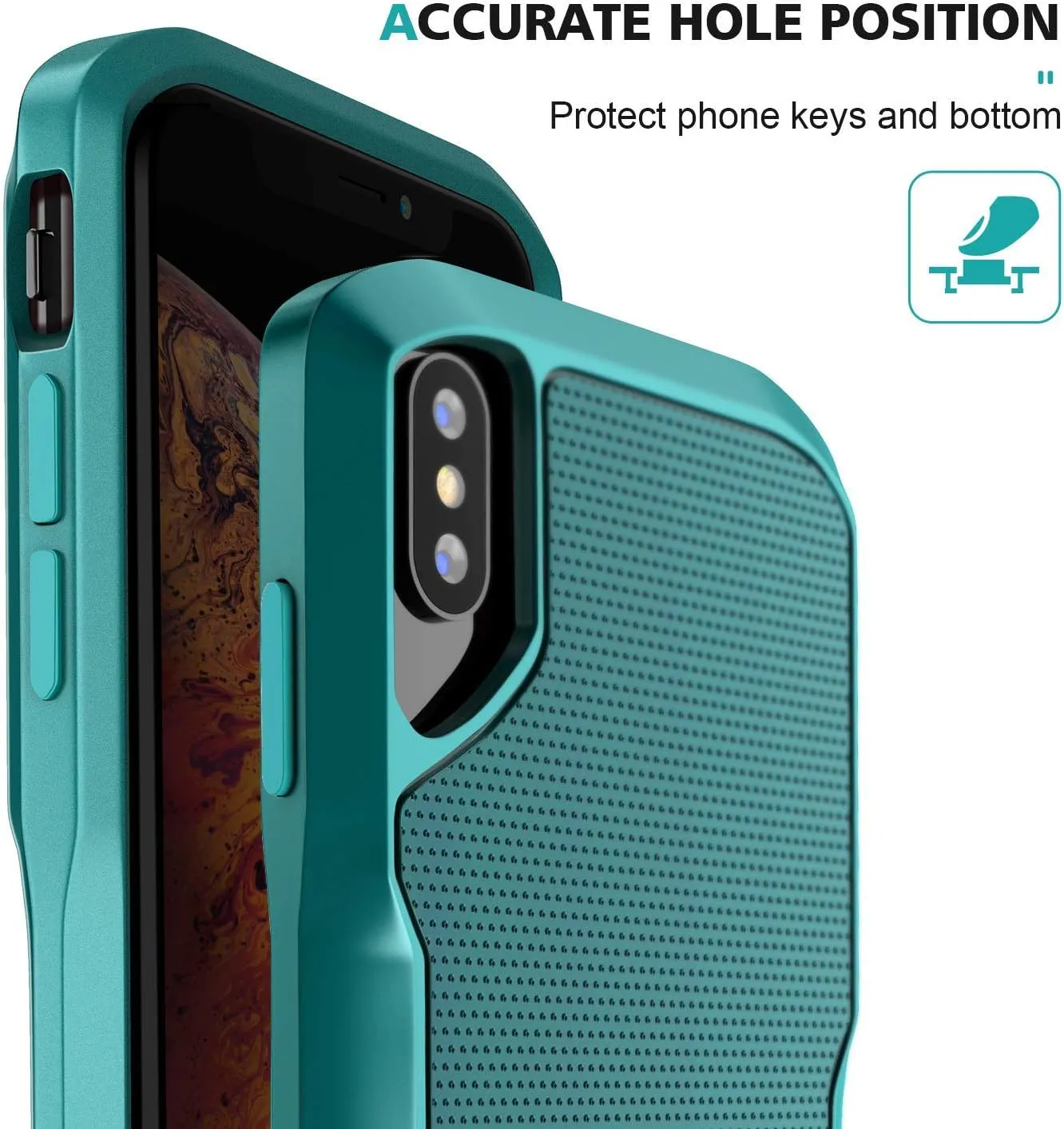 Element Case Shadow for iPhone XR - Premium Sleek Design Case with Impact-Resistant Frame, Durable Build Quality, Seamless Fit, Lightweight, Shockproof and Enhanced Device Compatibility - Green