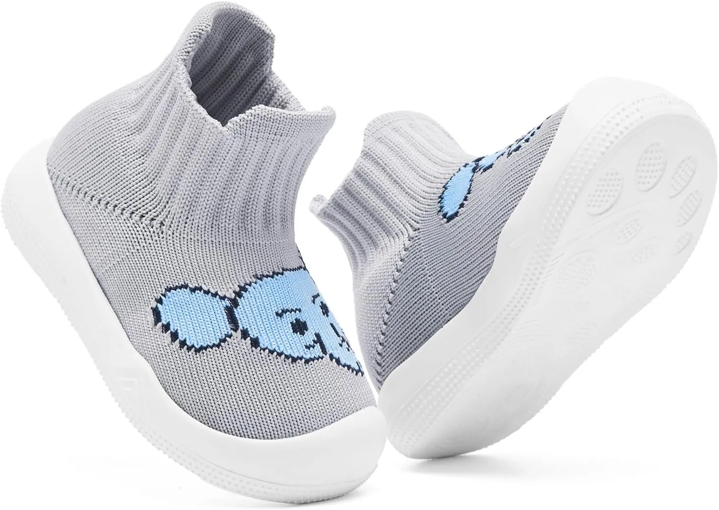 Engtoy Baby Sock Shoes Baby Walking Shoes Infant Non-Slip Breathable Slippers with Soft Rubber Sole Baby Boys Girls Slip On Sneakers