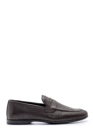 Erkek Deri Baskılı Loafer