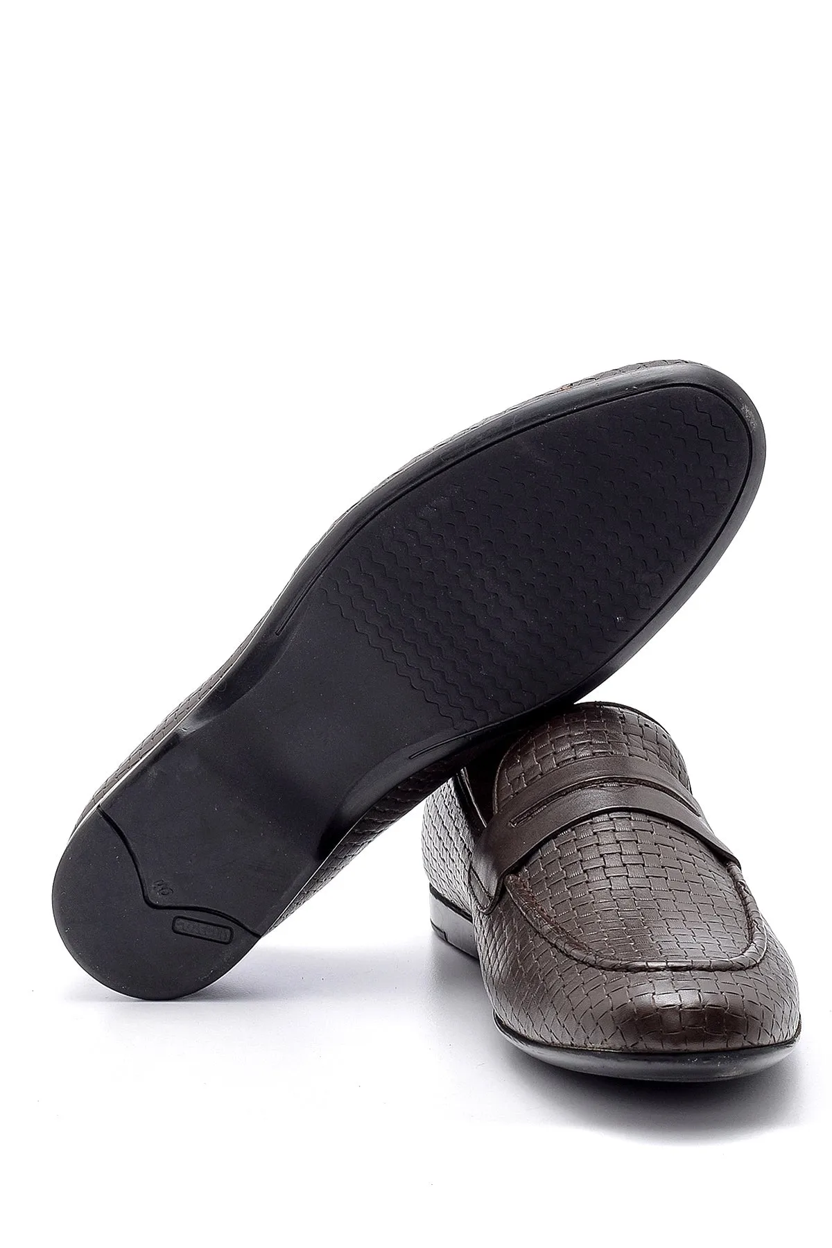 Erkek Deri Baskılı Loafer