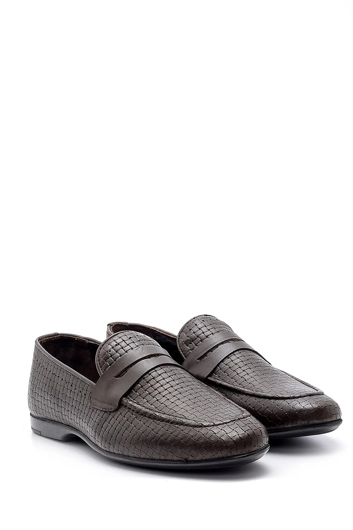 Erkek Deri Baskılı Loafer