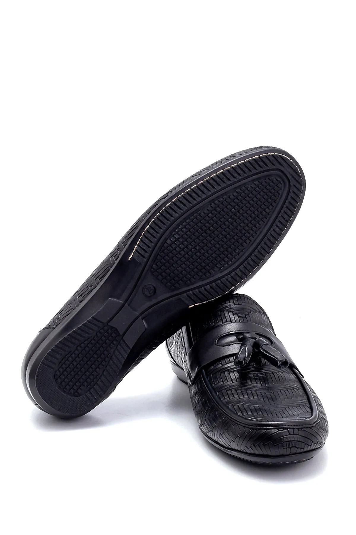 Erkek Deri Baskılı Loafer