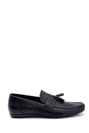 Erkek Deri Baskılı Loafer