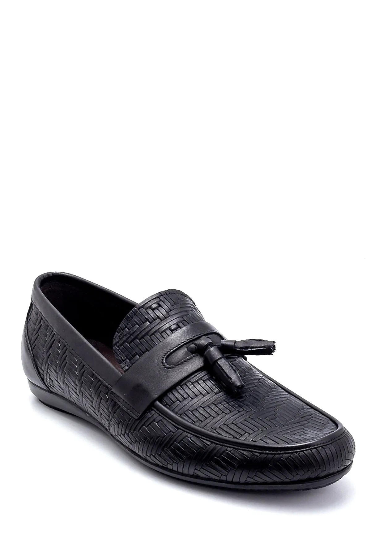Erkek Deri Baskılı Loafer
