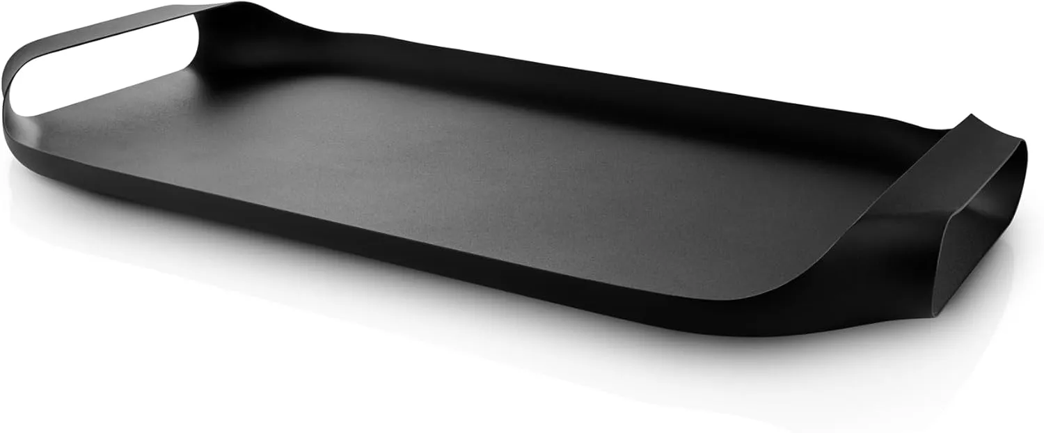 Eva Solo | Serving Tray 43 x 25 cm | Avoid Coffee Spills and toppled Contents - The deep-Set Handles Enhance Stability and Balance as You Carry The Tray | Black
