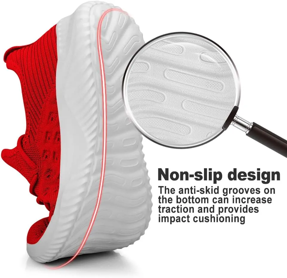Feethit Mens Slip On Walking Shoes Lightweight Breathable Non Slip Running Shoes Comfortable Fashion Sneakers for Men