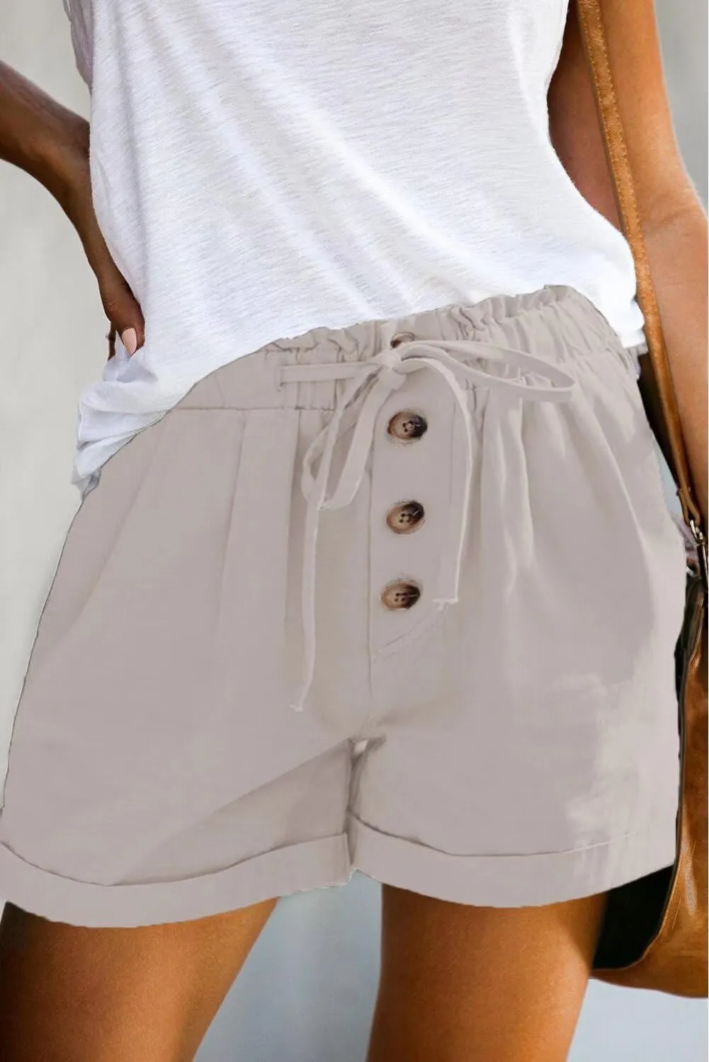 FEKOAFE Womens Shorts 2025 Comfy Summer Drawstring High Waist Cotton Shorts for Women Trendy(S-2XL)