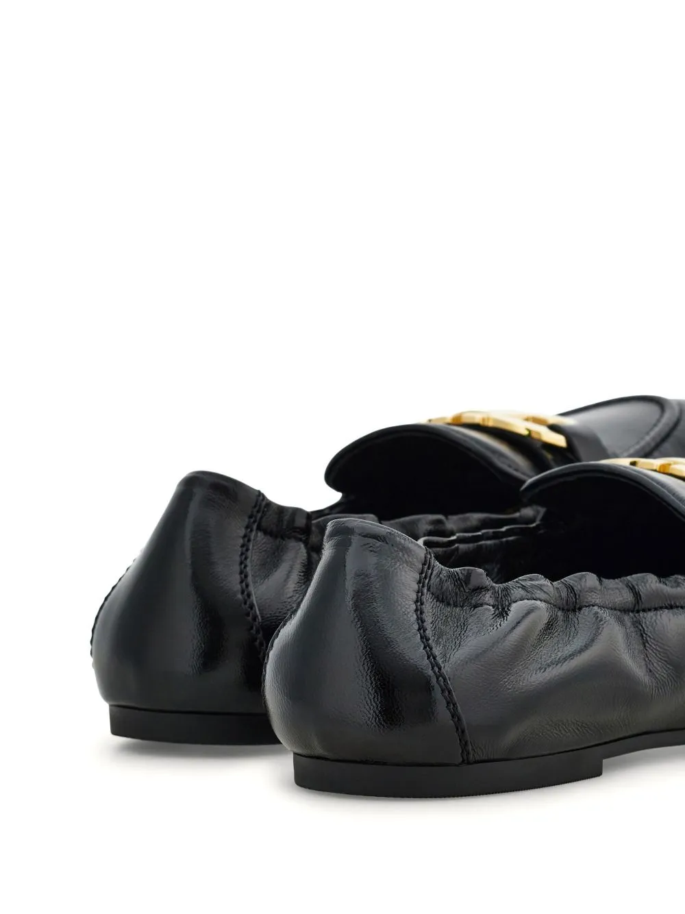 Ferragamo Black Flat Shoes