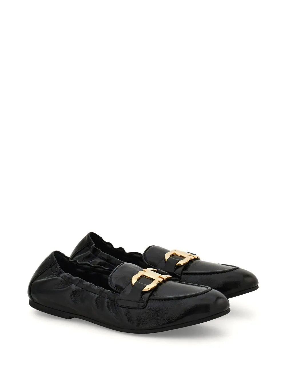 Ferragamo Black Flat Shoes