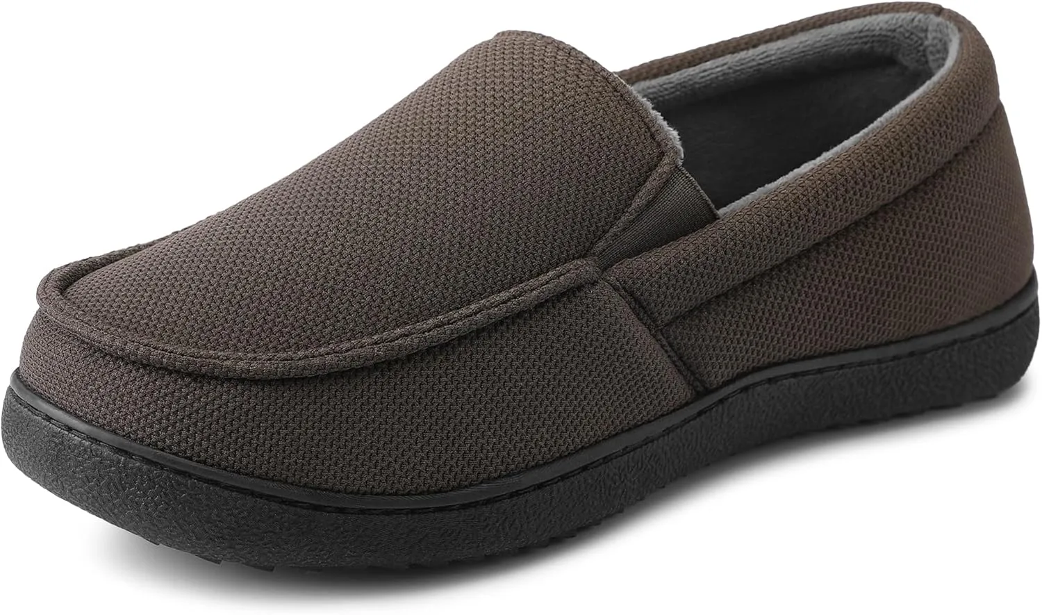 festooning Men's Slippers Soft Comfy Memory Foam Slip On Non-Slip Rubber Hardsole Slipper Indoor Outdoor Warm House Shoes