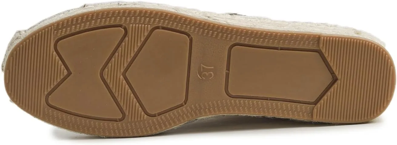 FEVERSOLE Close Toe Espadrilles Women's Comfort Breathable Ankle Strap Low Heel Wedge