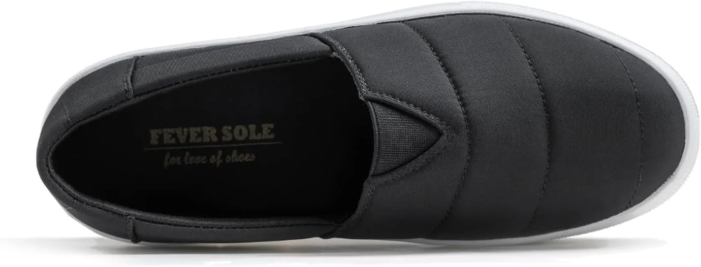 FEVERSOLE Women's Casual Slip On Sneaker Comfort Walking Loafer Flats