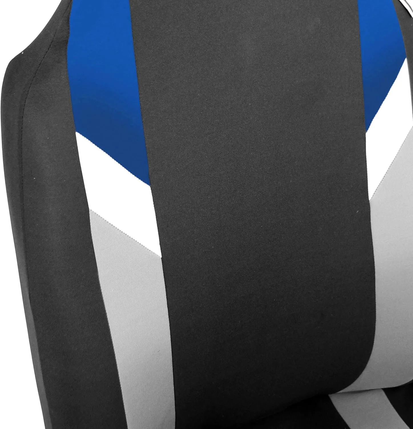 FH Group Three Row 7 Seater - Premium Modernistic Cars Seat Covers Fit Most Car, Truck, SUV, & Van Blue/Black