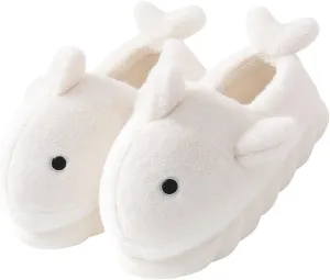 Fiedaz Cute Cloud Whale Shark Slippers for Women Men Kids Plush House Slippers Comfy Memory Foam Slip-on Indoor Slippers
