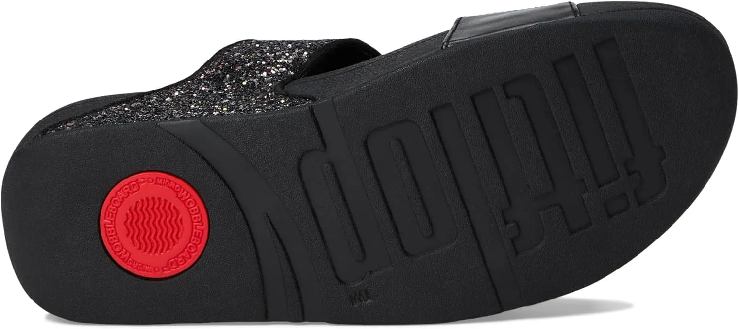 FitFlop Women's Lulu Multi-Tonal Glitter Slides Wedge Sandal