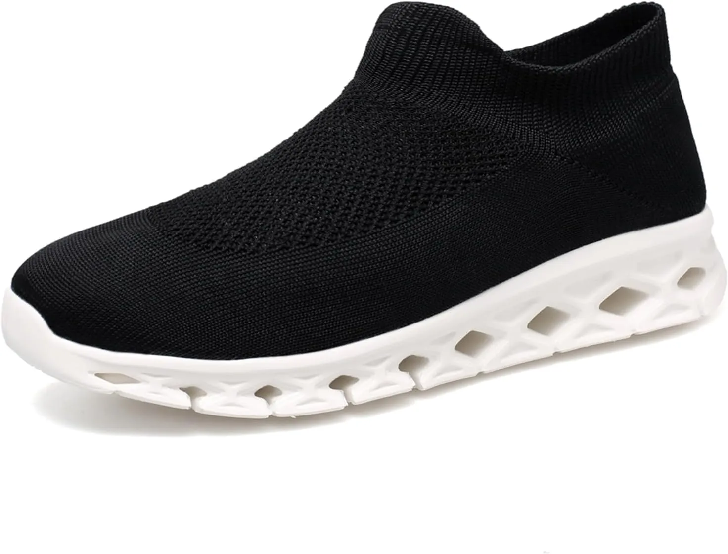 FLARUT Women's Walking Shoes Cushioning Loafer Sneakers Slip on Lightweight Mesh Sock Shoes