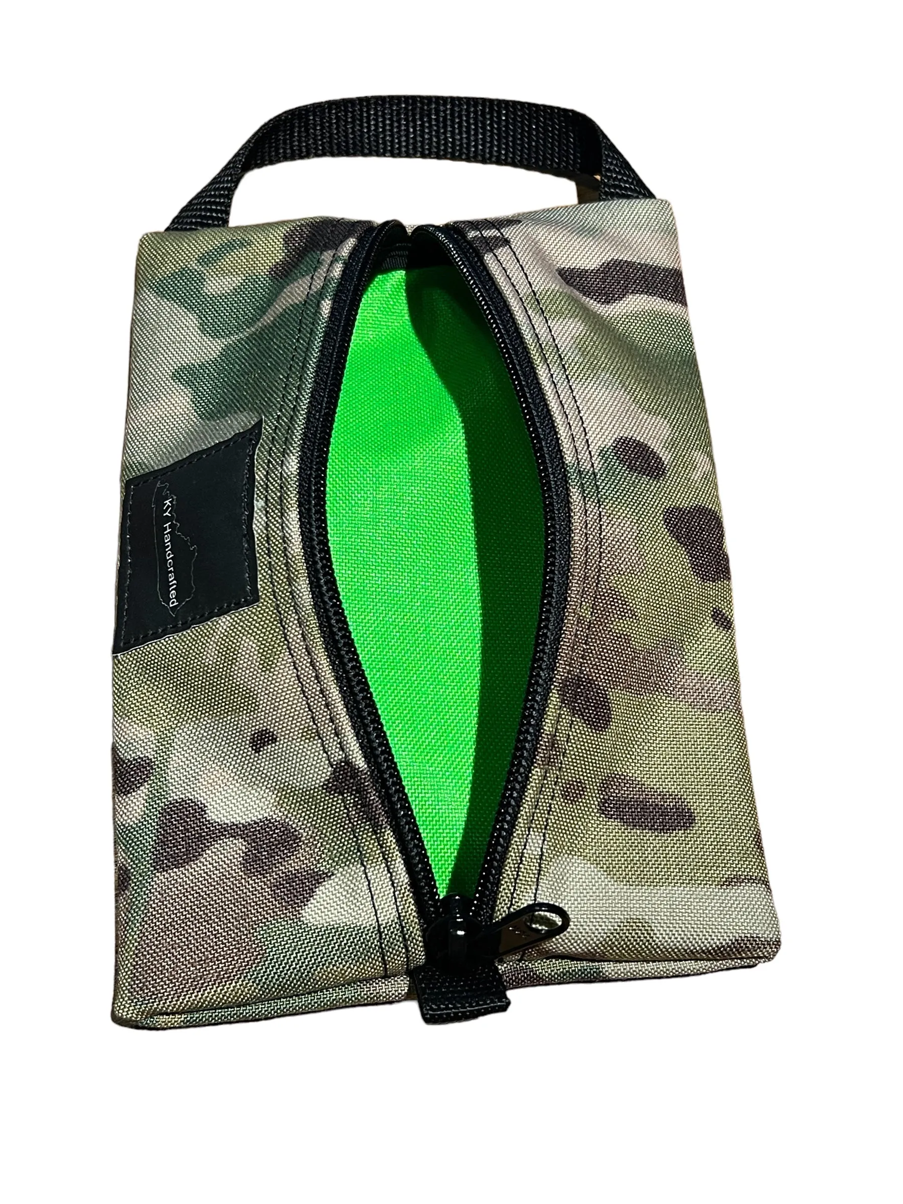 Flat Pouch - Mid Zip - Hi Viz   (Cordura)