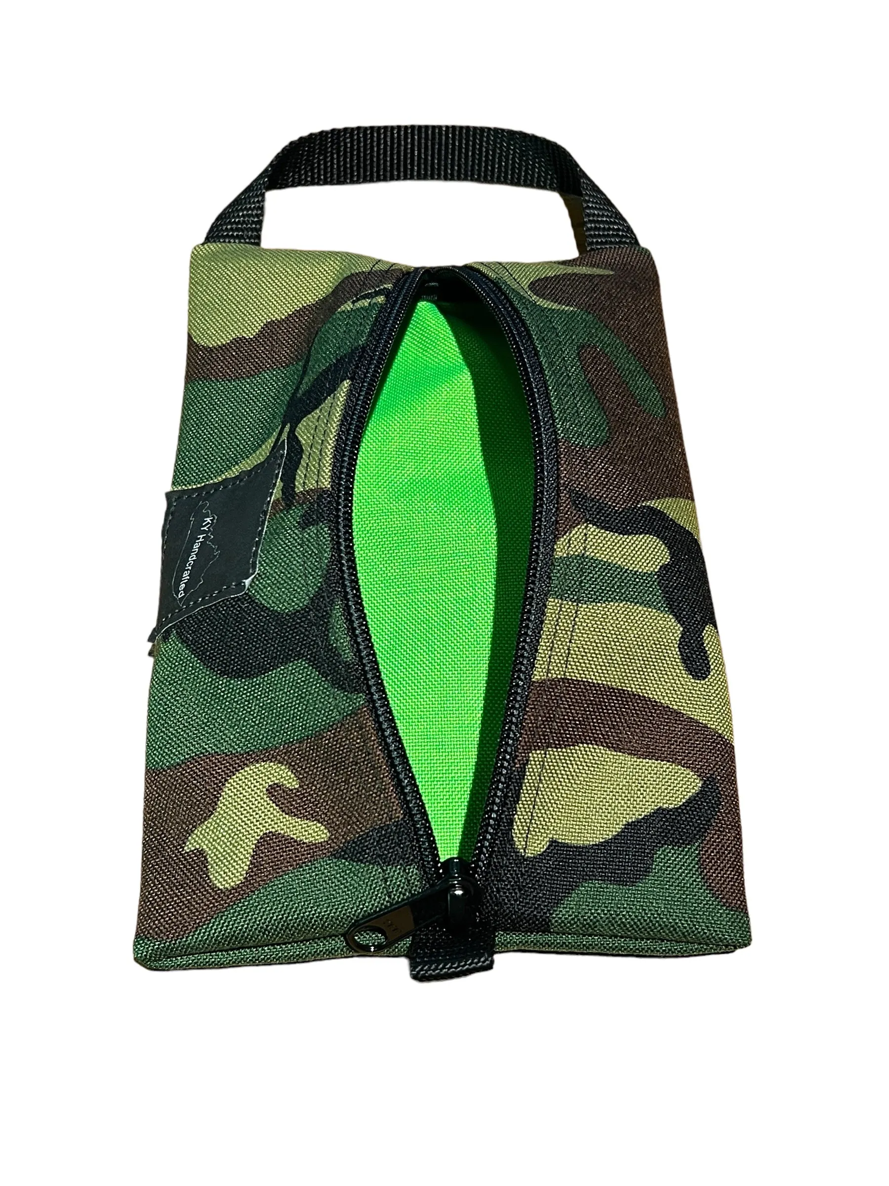 Flat Pouch - Mid Zip - Hi Viz   (Cordura)