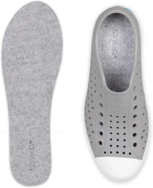 FLAT SOCKS Womens No Show Socks, Sockless Shoe Liner, No Slipping, No Stinking, Washable Barefoot Shoe Insert, Classic